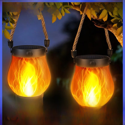 AuraFlame™ Solar Lantern