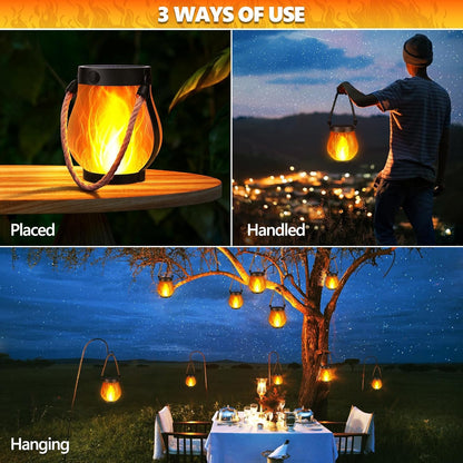 AuraFlame™ Solar Lantern